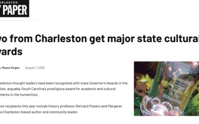 “Two from Charleston get major state cultural awards”